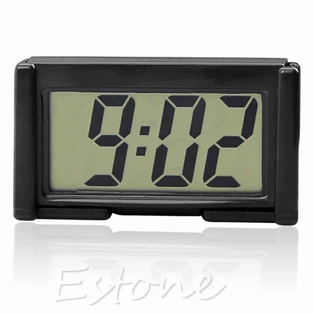 

Interior Car Auto Desk Dashboard Digital Clock LCD Screen Self-Adhesive Bracket