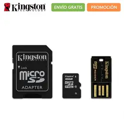 Kingston технология 16 Гб Многофункциональный комплект 16 Гб MicroSDHC Clase 10 Flash 10 МБ/с./с Негро