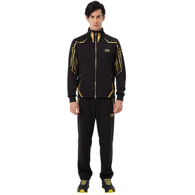 

New Autumn Spring Winter Outdoor Windproof Fishing Clothes Set Long Sleeve Pants Coat Suit Jacket Man For Camping Hiking