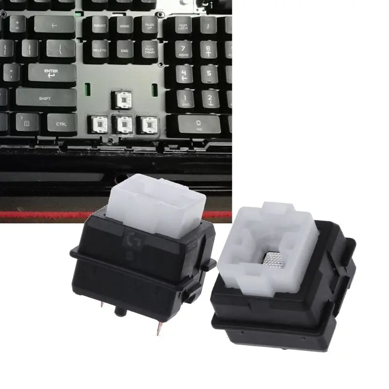

2Pcs Original Romer-G Switch Omron Axis for Logitech G910 G810 G413 K840 RGB Axis Keyboard Switch