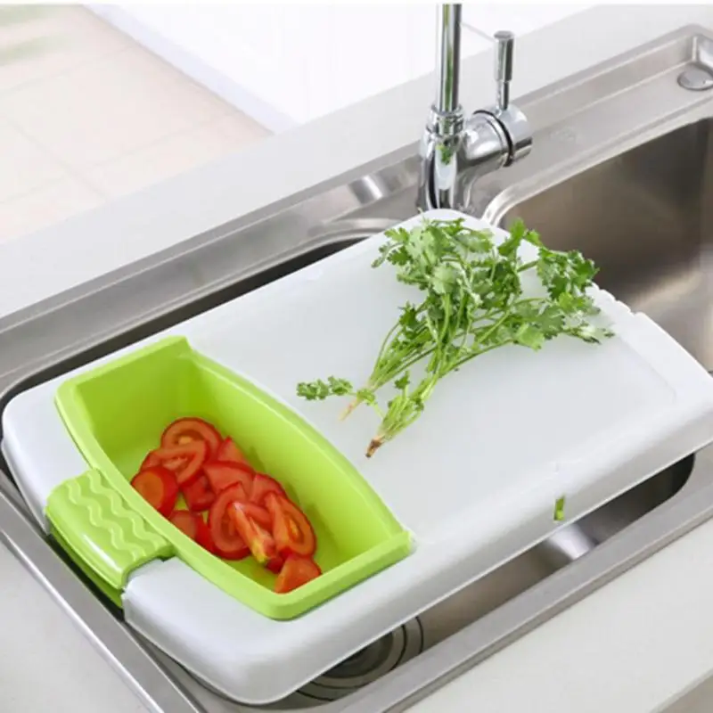 

Multi function Chopping Board Plastic Drain Kitchen Cutting Board Anti Corrosion Vegetable Chopping Tools Kitchen Accessories