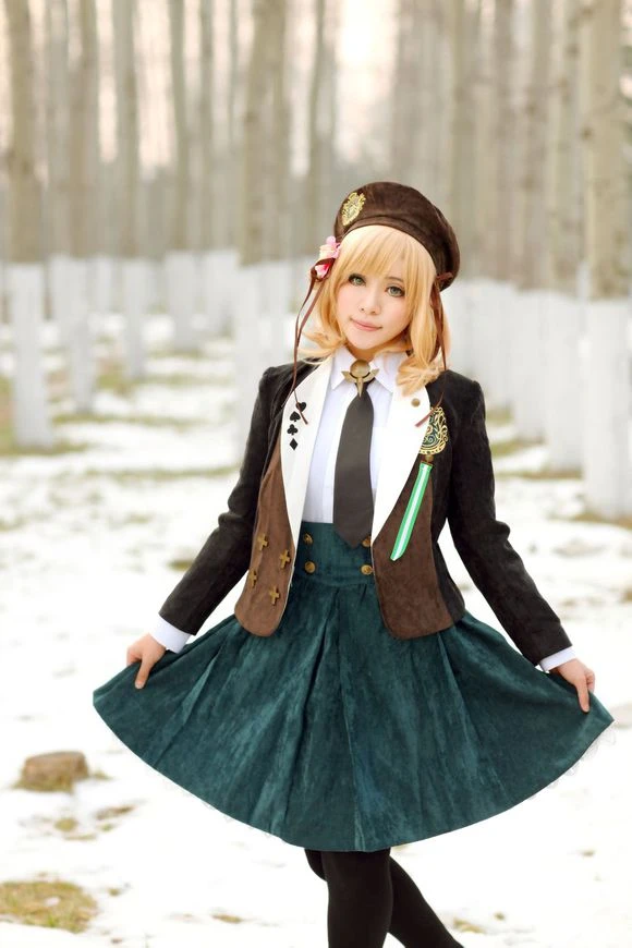 コスプレ アニメキャラクターのニーシアのキャラクターが描かれたトップコート スカート 帽子11 Cosplay Costume Costume Coatanime Cosplay Costumes Aliexpress