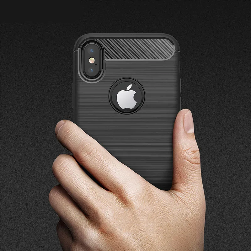 Luxury Phone Case on for iphone XS XR XS Max Shockproof Carbon Fiber Soft Silicone Cover for iphone X 5 5S SE 6 6s 7 8 Plus Case Luxury Phone Case on for iphone XS XR XS Max Shockproof Carbon Fiber Soft Silicone Cover for iphone X 5 5S SE 6 6s 7 8 Plus Case