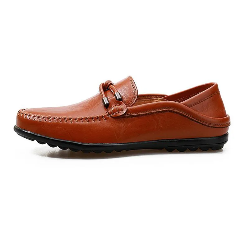 marron Noir Mocassins B1006 Casual Mocassin Chaussures Appartements En Cuir Hommes Sur Véritable Homme jaune Chaussure Glissement 6OqRTR