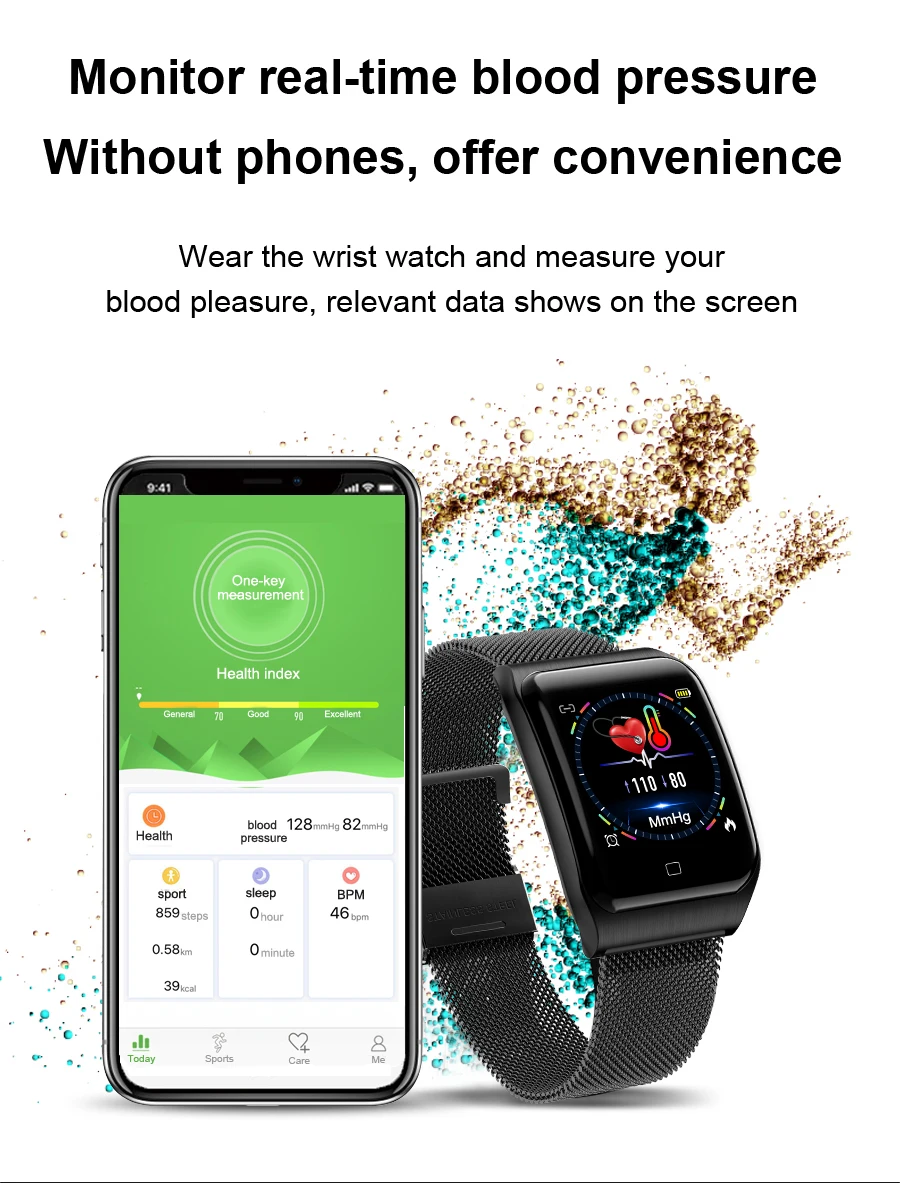 Vwar AF6 IP68 Водонепроницаемые Смарт-часы, мониторинг сердечного ритма, кровяное давление, Спортивные Bluetooth мужские смарт-часы для IOS xiaomi android