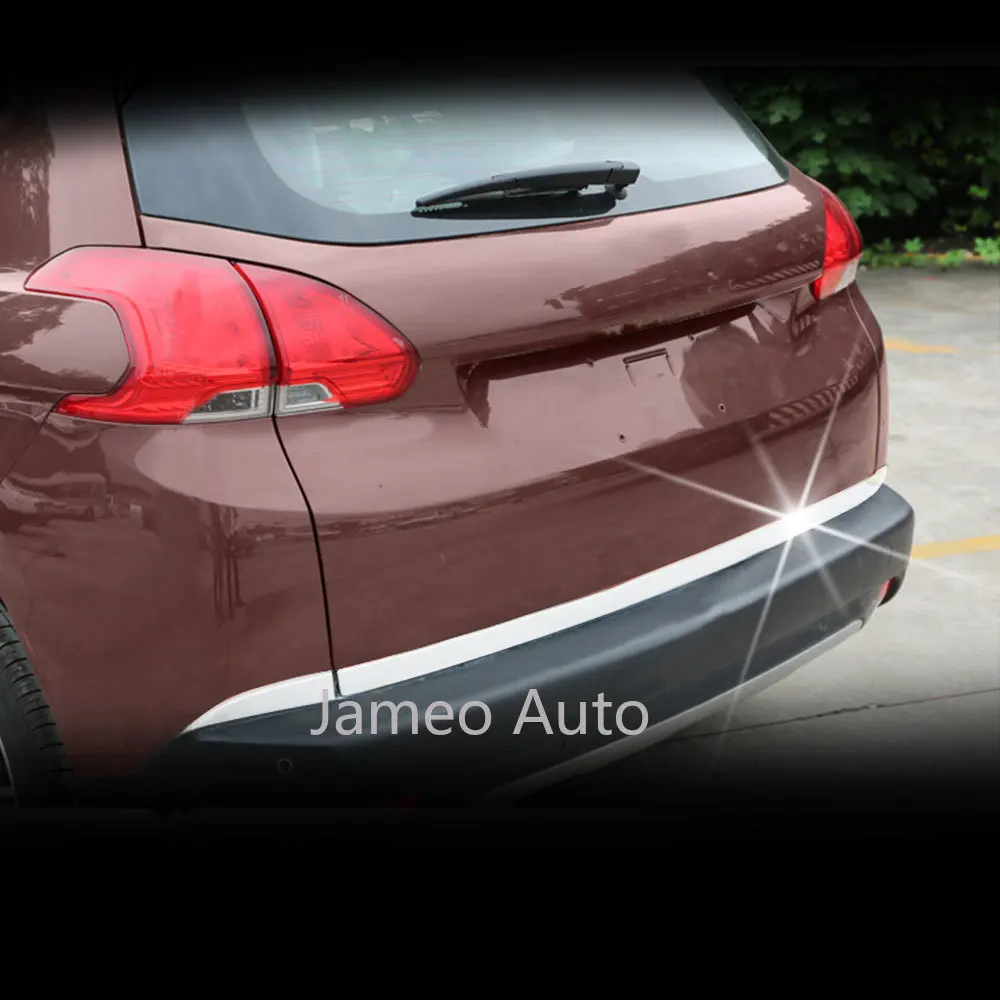 

Stainless Steel Rear Tail Trunk Molding Cover Trim Sticker Fit For Peugeot 2008 2014 2015 2016 2017 2018 Accessories!