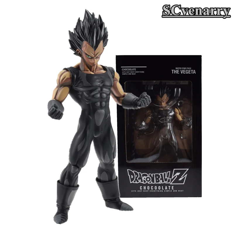Dragon Ball Z Chocolate Black Vegeta PVC Action Figures MSP Manga