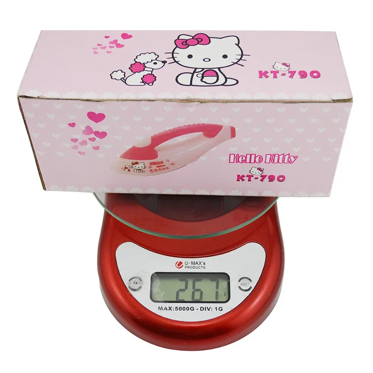 Розовый kitty компактный электрический утюг для дома и путешествий 220 В/110 В максимальная температура 145 градусов с английской розничной коробкой