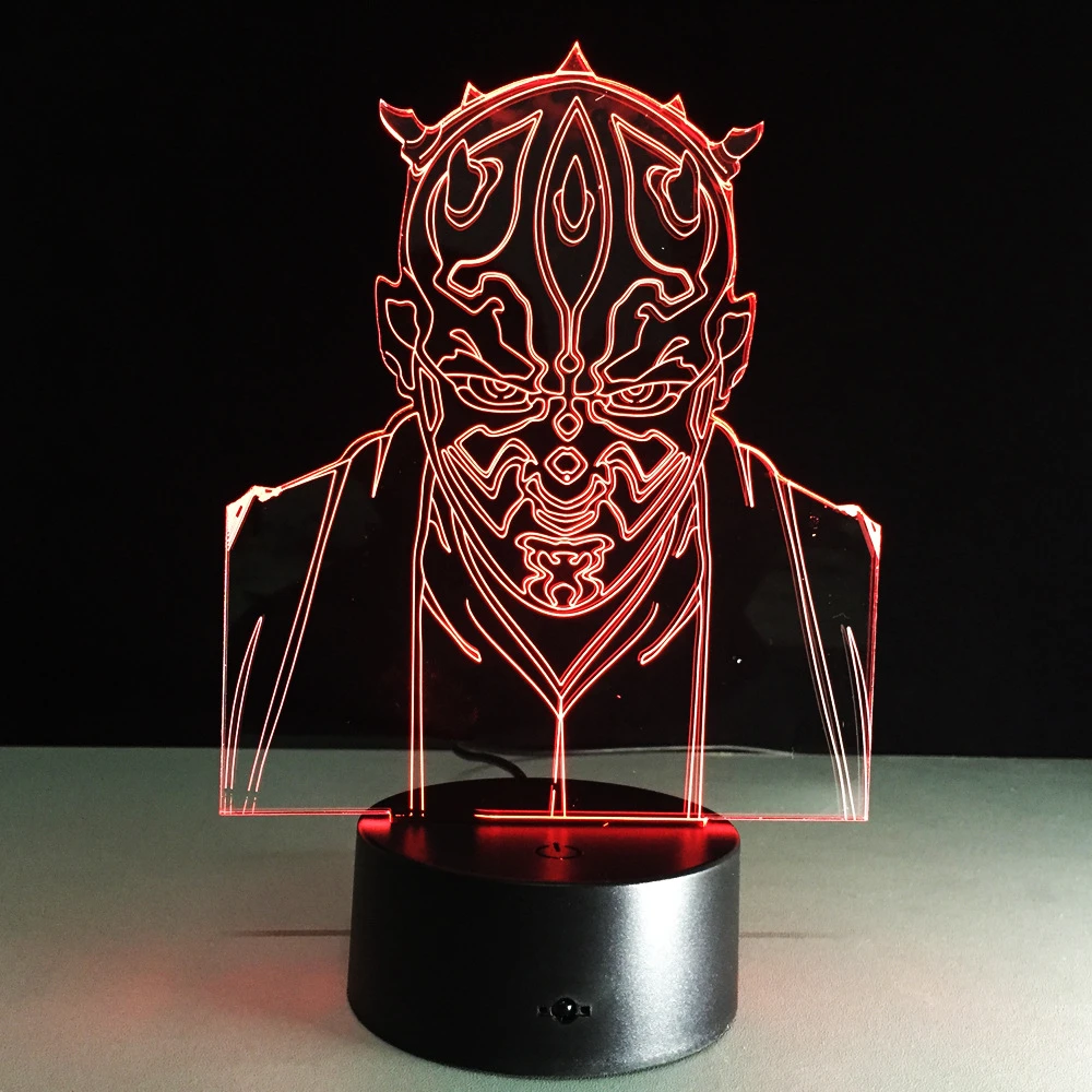Beleuchtung Innenbeleuchtung Star Wars Zenghh Zimmerdekoration Led Nachtlicht Darth Maul Tauschungs 3d Stereo Icons Skulptur Lampe Rgb Andern Usb Powered Mit Fernbedienung Neon Geschenk For Teen Boy Man Aktivworx Co Nz