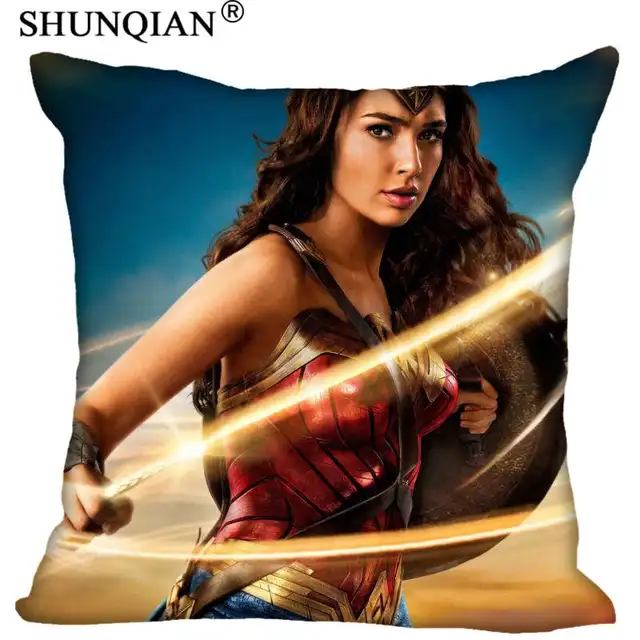 Custom Gal Gadot art Square Pillowcase soft 60x60cm Two Sides Pillow