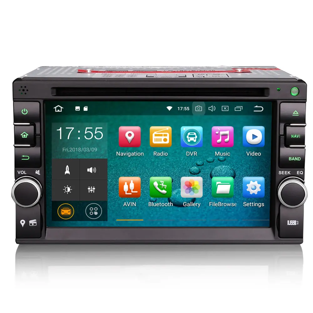 Erisin ES3836U PX30 Android 8 1 автомобильный мультимедийный плеер 6 2 &quotавтомобильный DVD gps для