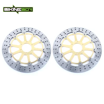 

BIKINGBOY Front Brake Discs Rotors Disks RSV4 1000 RR SL 1000 FALCO 02 03 04 TUONO 1000 FIGHTER R Racing V4 R APRC CAPONORD 1200