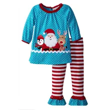 Christmas Costumes Baby Girls Clothes Suits Blue Dot Santa Girl Blouse Stripe Pant Clothing Sets Children Outfits Kids Dress Top Christmas Costumes Baby Girls Clothes Suits Blue Dot Santa Girl Blouse Stripe Pant Clothing Sets Children Outfits Kids Dress Top