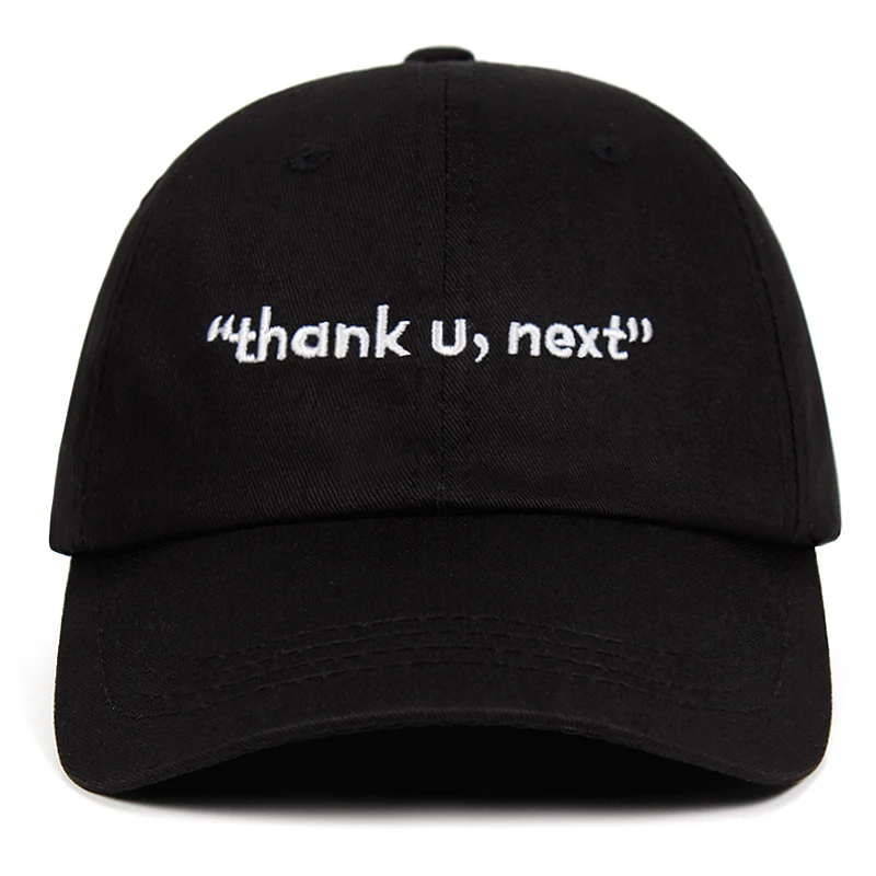 Спасибо, следующая бейсболка Ариана Гранде шляпа c вышивкой, для отца унисекс Женские Мужские шапки последний альбом спасибо следующий Snapback