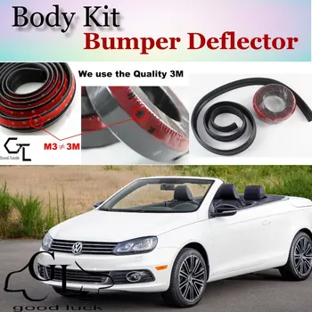 

Bumper Lip Deflector Lips For Volkswagen VW Eos Front Spoiler Skirt For Car Lip Fans to Car View Tuning / Body Kit / Strip