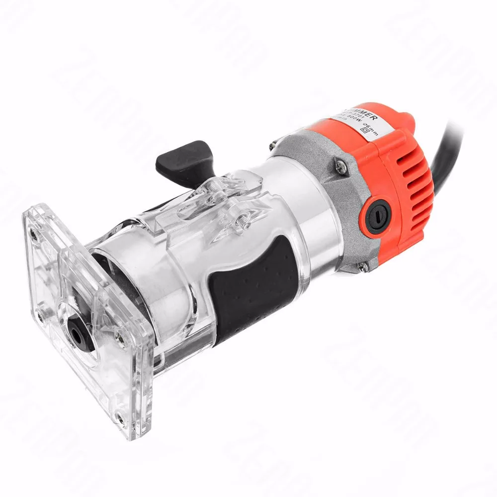 

Zenpan 800W 30000RPM Electric Hand Trimmer Wood Laminate Palm Router for 6.35mm