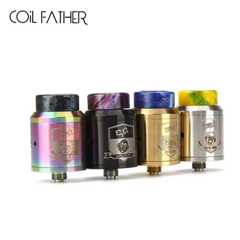 

Coil Father King RDA with BF PIN 810 Drip Tip 24mm Adjustable Airflow Tank For Electronic Cigarette Squonk Box Mod