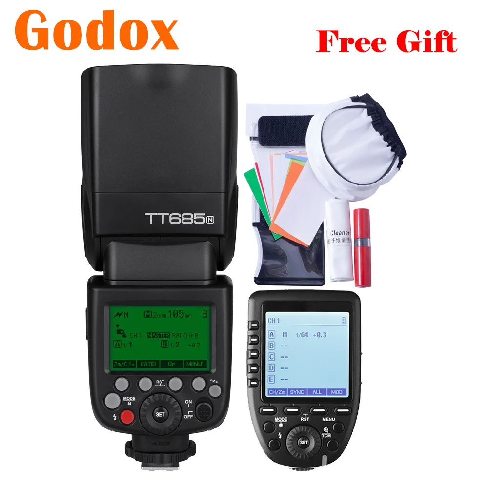 Godox TT685N TT685 N i TTL 2.4G Wireless Speedlight Camera Flash Xpro N