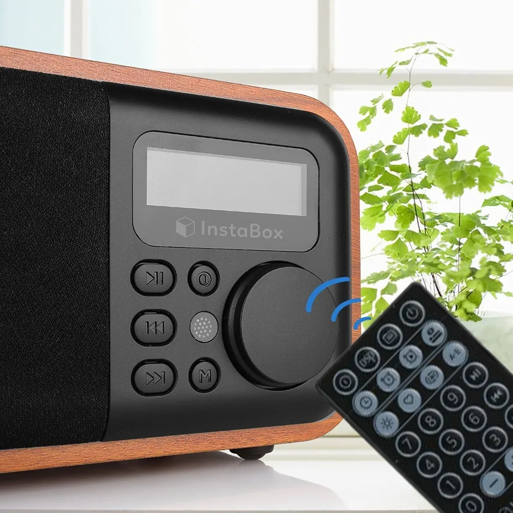 FM Radio Wooden Digital Multi Functional Speaker Bluetooth Alarm MP3 Player Micro SD/TF Card USB Remote Controller|radio wood|fm radio woodfm |
