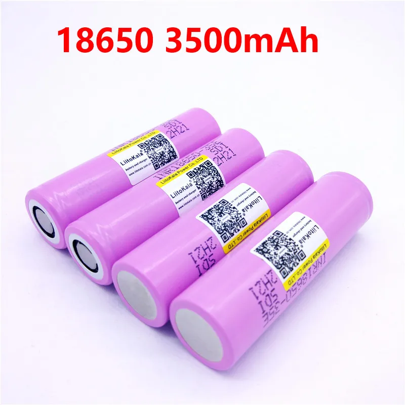 Liitokala 3500mAh 13A разрядка INR18650 35E INR18650-35E 18650 литий-ионная аккумуляторная батарея 3,7 v - Цвет: 4PCS