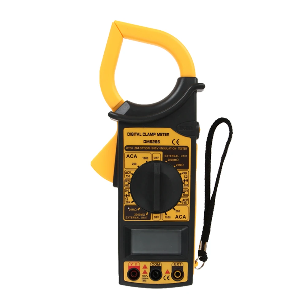 Digitale Multimeter Klem Meter Voltmeter Amperemeter Ohmmeter Multimeter Volt AC DC Tester Lcd-scherm
