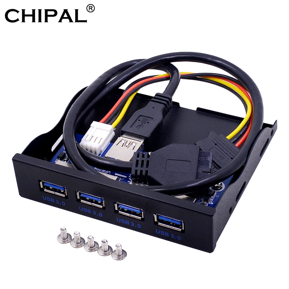 CHIPAL 4 порта USB 3 0 Передняя панель дисков комбинированный адаптер кронштейн