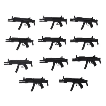 

10Pcs/set Simulation Machine Submachine Gun Model Kids Toys Army Men Accessories