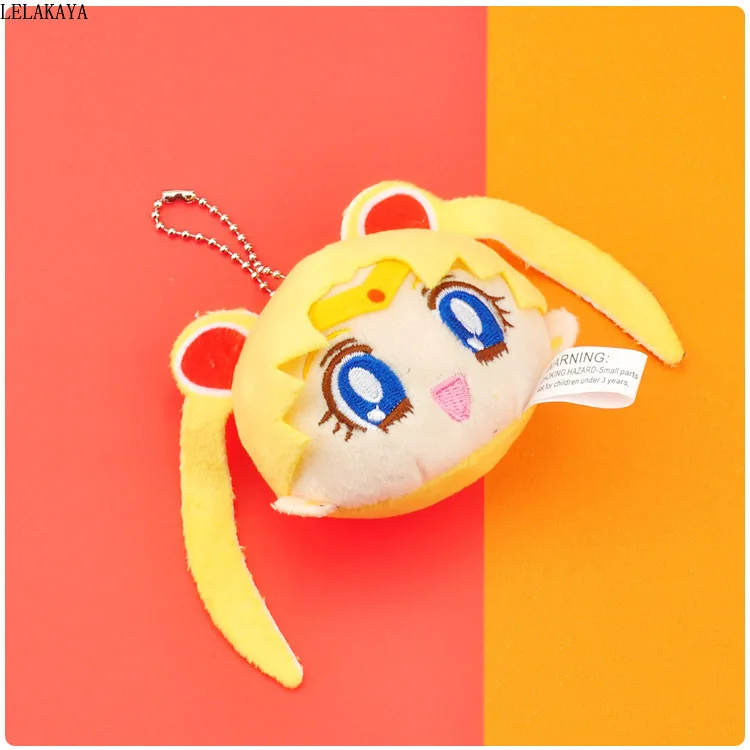 Sailor Moon 8cm Magic Badge Stuffed Plush Toys Anime Key ring Soft Cosplay