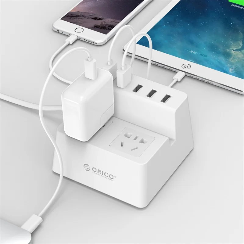 Смарт розетка ORICO Power Strip для зарядки настольного зарядного устройства с 2