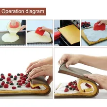 Силиконовая антипригарная подкладка для печки торт коврик для раскатки коврик для выпечки функциональный коврик для выпечки, Макаруны подкладка для торта Швейцарский рулет коврик для выпечки тортов инструменты FDA Saf