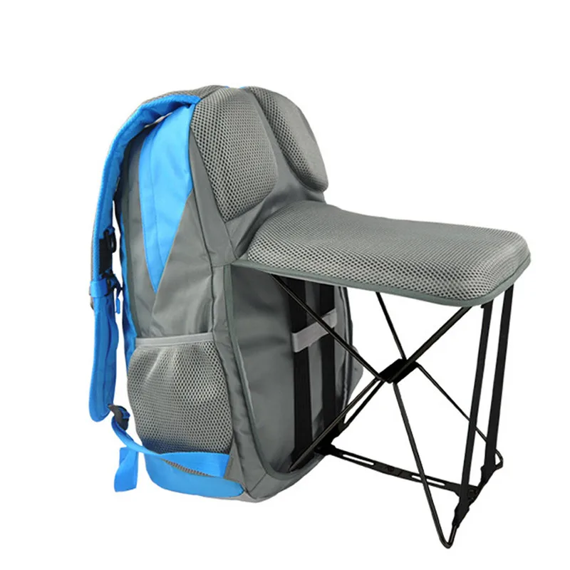 

Outdoor fishing bag chair mountaineering camping large capacity multi-functional chair backpack fishing folding stool bag