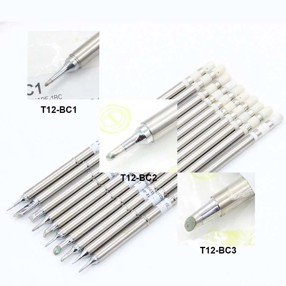 3 шт. T12-BC1 T12-BC2 T12-BC3 rsoldering паяльников ect серии для Hakko паяльная станция FX-951 FX-952