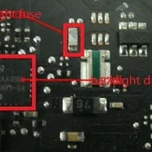10 пара/лот для Светодиодный Подсветка Драйвер IC чип и Подсветка предохранитель для Macbook pro 1" A1502 820-3476-A логической плате запасная деталей