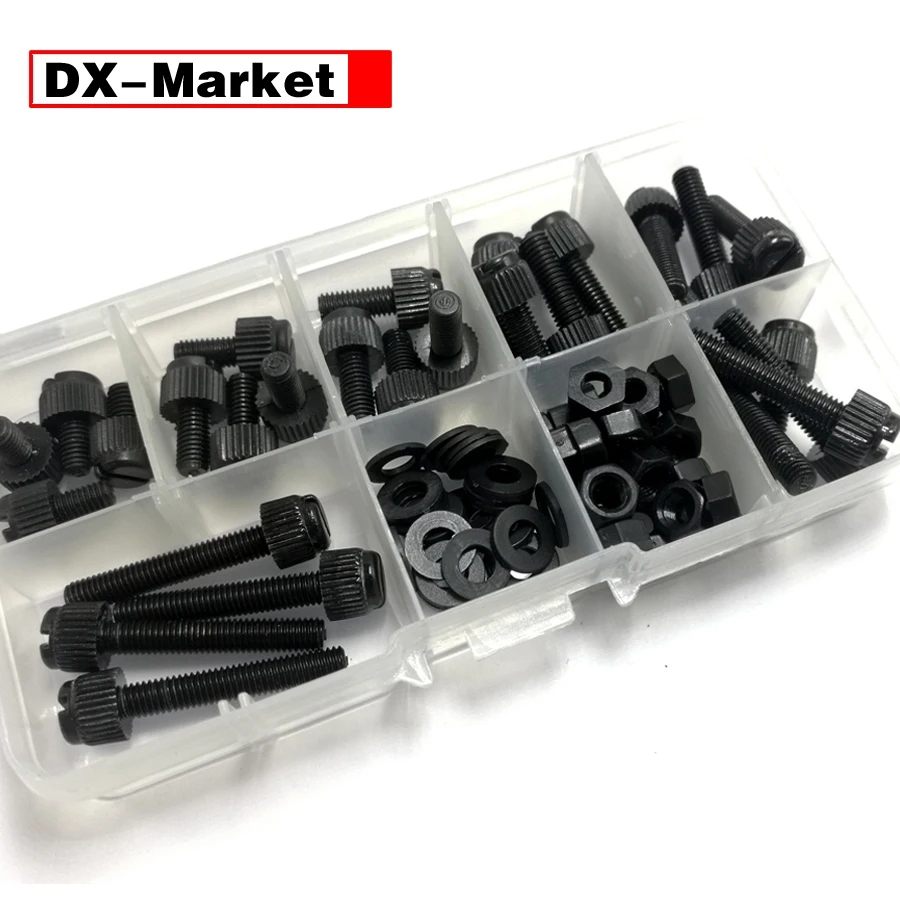 M3 M4 M5 M6 M8 nylon thumb screw kit , plastic tighten bolt ,insulation