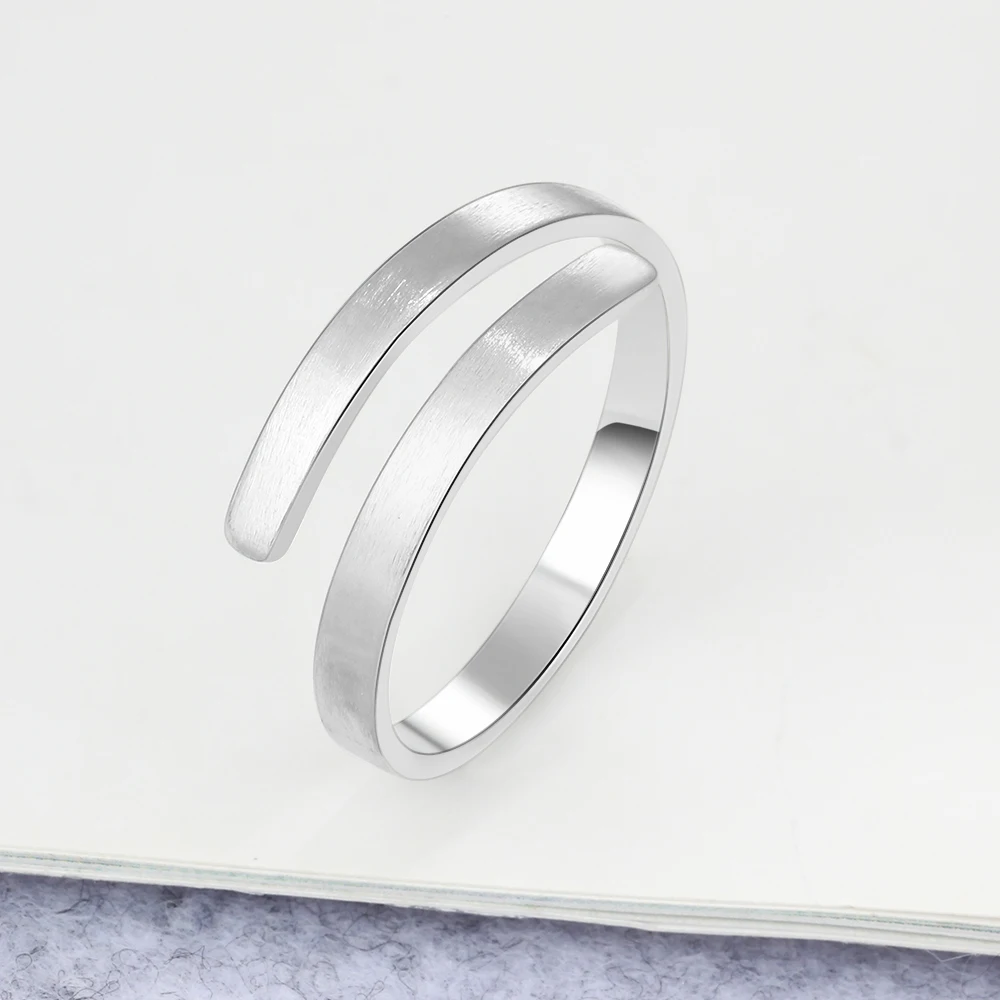 Изготовленное на заказ выгравированное имя кольцо для женщин Персонализированные Свадебные парные кольца регулируемые ювелирные изделия подарок для влюбленных(Lam Hub Fong