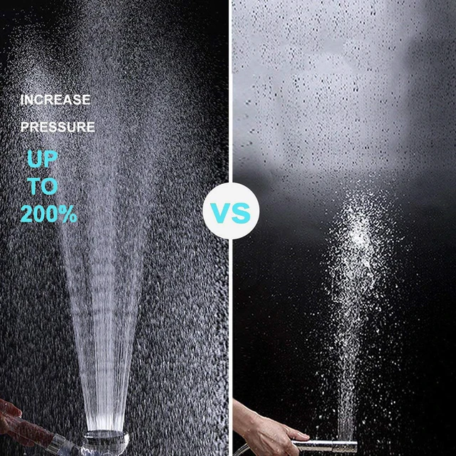 Pommeau de douche haute pression à LED, filtre anionique, économie d'eau – Image 5