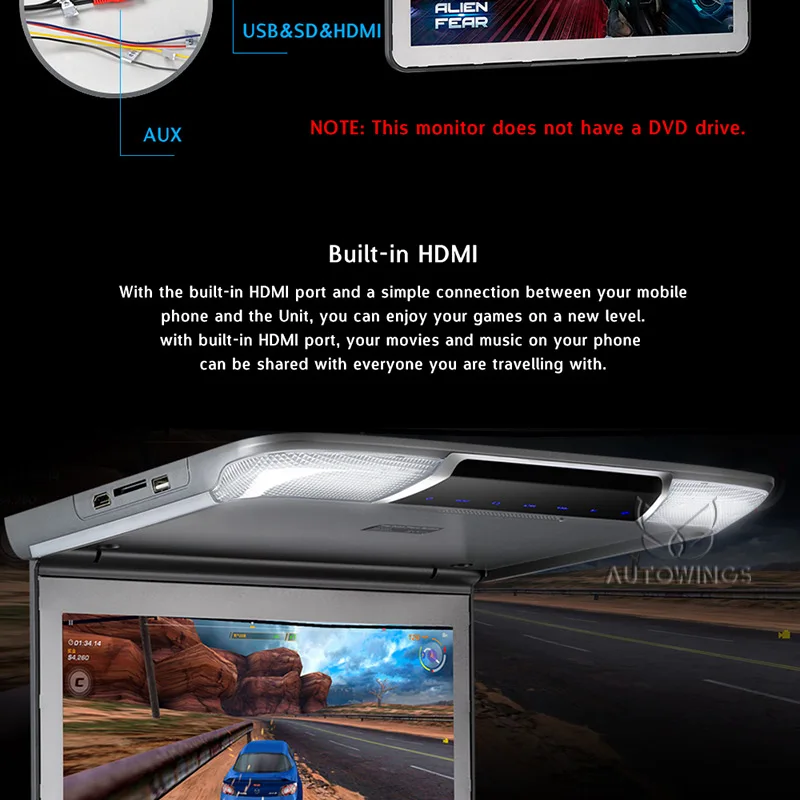 Best Full HD 11.6 inch 1920*1080 Car Flip-down Monitor Screen Roof Mount Overhead Monitor Video Player Display IR Headphone Black 10 Best Full HD 11.6 inch 1920*1080 Car Flip-down Monitor Screen Roof Mount Overhead Monitor Video Player Display IR Headphone Black 10