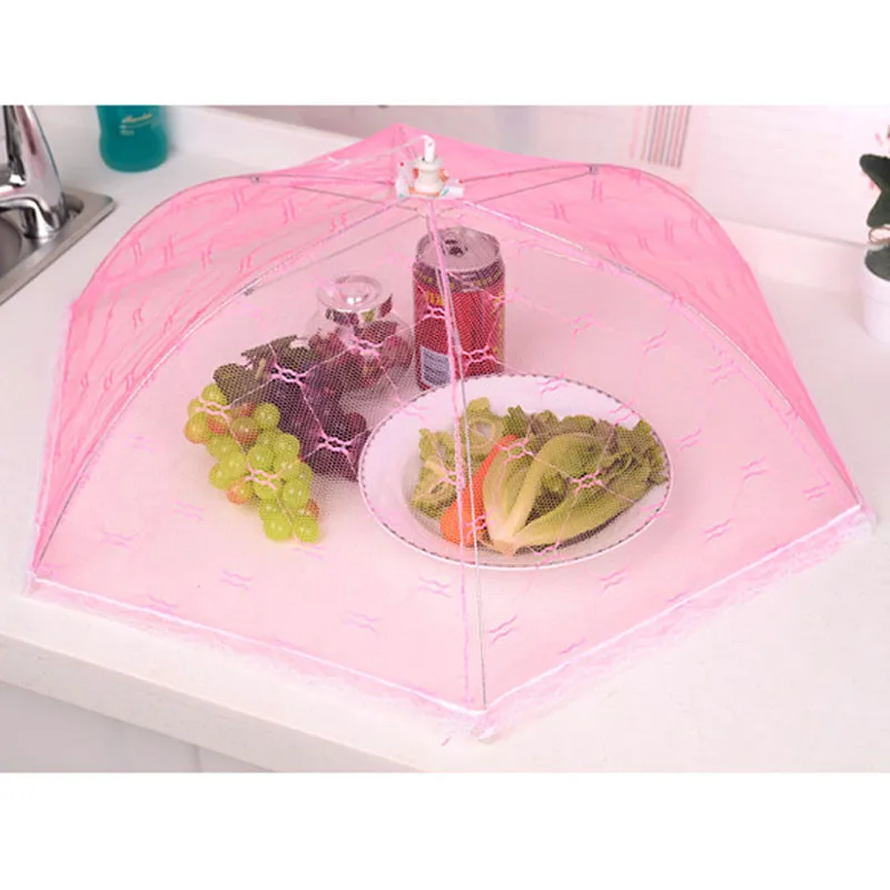 1 шт бытовой пищевой зонтик крышка для пикника барбекю вечерние спортивные мухи москитная сетка палатка 35 см случайный цвет