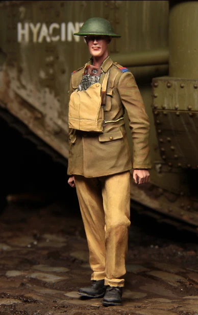 

[tuskmodel] 1 35 scale resin model figures kit WW1 British Tank crewman t1104