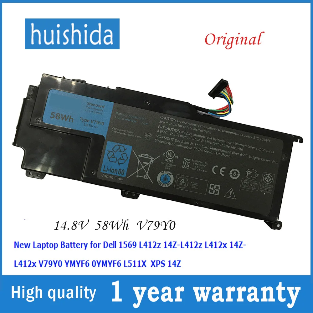 Новый оригинальный аккумулятор для ноутбука Dell V79Y0 YMYF6 0YMYF6 XPS L511z L511X L412Z 14Z 15z series 14 8