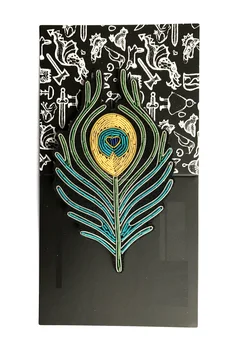 

DIY New High quality 3D Hand embroidered badges The feather Armband applique for Coat Trousers Bag Brooch