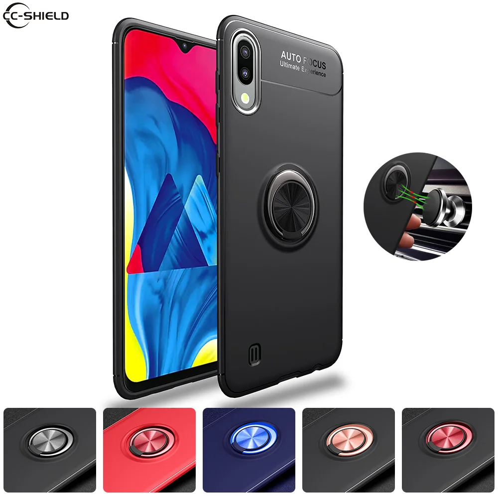 

Soft Silicone Case for Samsung Galaxy A10 A 10 2019 SM A105 A105F A105FN SM-A105F SM-A105FN SM-A105 Case Ring TPU Phone Cover
