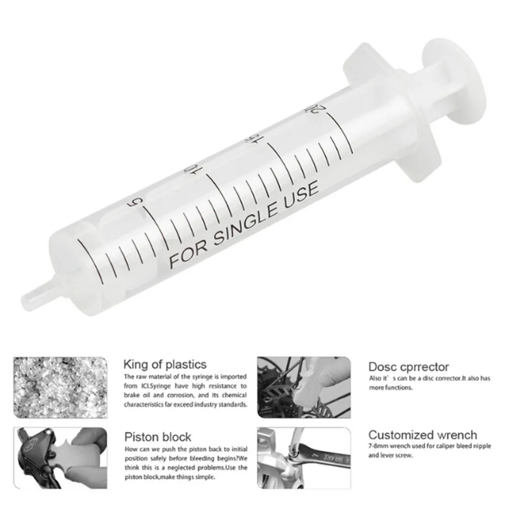KIT de purga de freno hidráulico de calidad para disco de bicicleta para sistema de freno SHIMANO juego de embudo de freno de aceite Mineral V2.0 Bike kit de herramienta KIT de purga de freno hidráulico de calidad para disco de bicicleta para sistema de freno SHIMANO juego de embudo de freno de aceite Mineral V2.0 Bike kit de herramienta