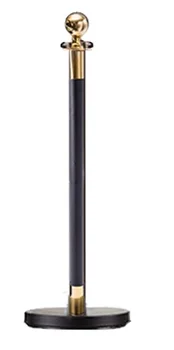 

Stainless steel golden black greeting queue column, hotel welcome concierge column, rod fence, round head, tire repair tool