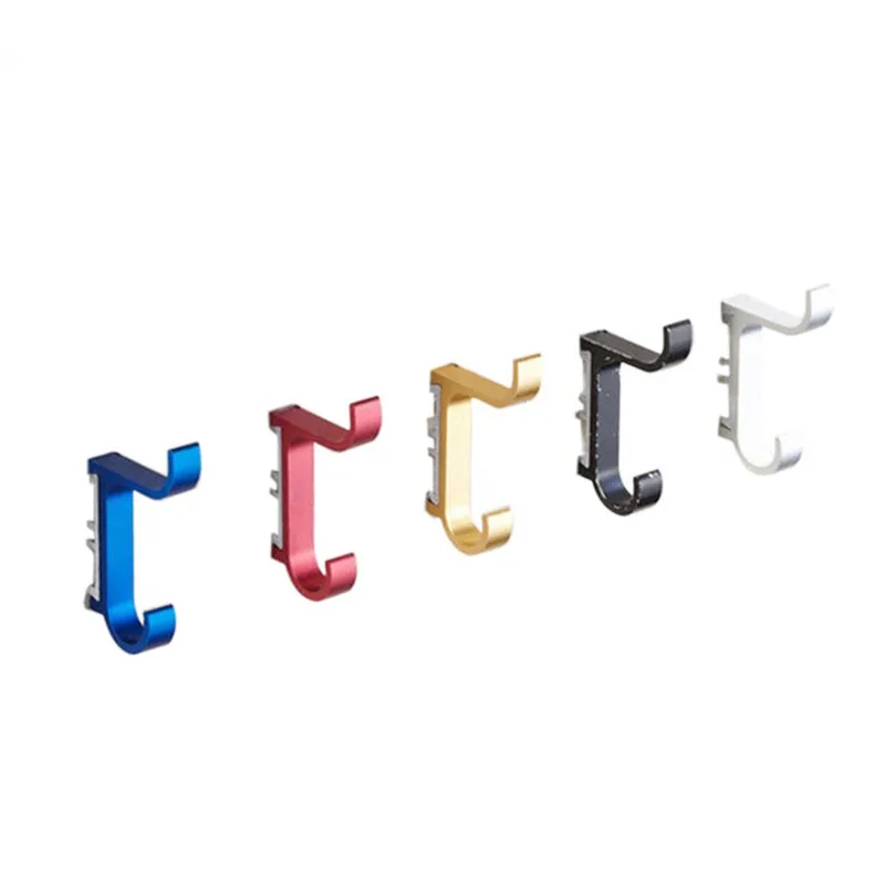 

5 PCS Aluminum Colorful Robe Hook Display Hook Clothes Hook With Screw