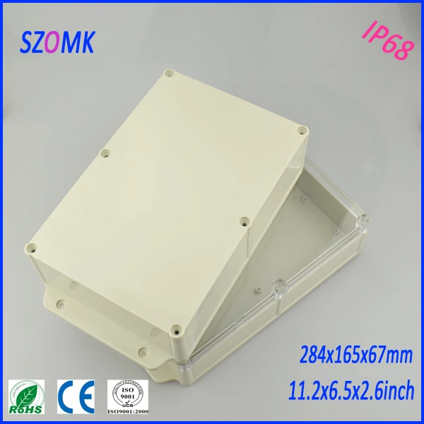 ip68 waterproof case housing electronics 284*165*67 mm walled up