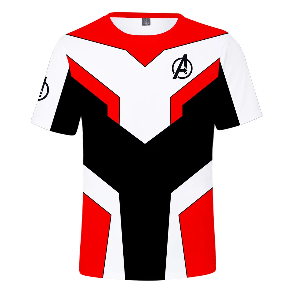 Мстители 4 завершающей», футболки для мальчиков и девочек, 3d принт полиэстер футболка с короткими рукавами квантовой сфере Карнавальная одежда конец игры