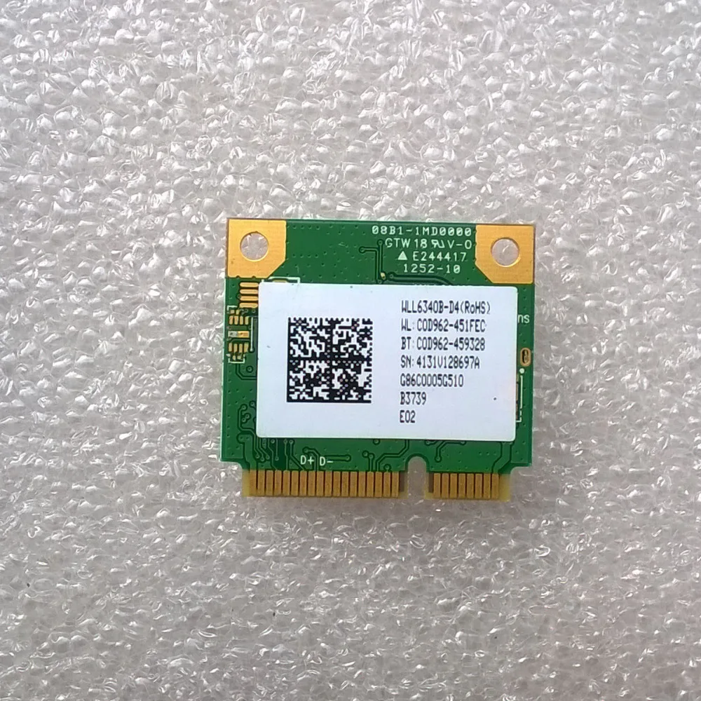 Карта Atheros AR5B225 802.11b/g/n WiFi и Bluetooth 4 0|atheros ar5b225|bluetooth cardatheros wifi |
