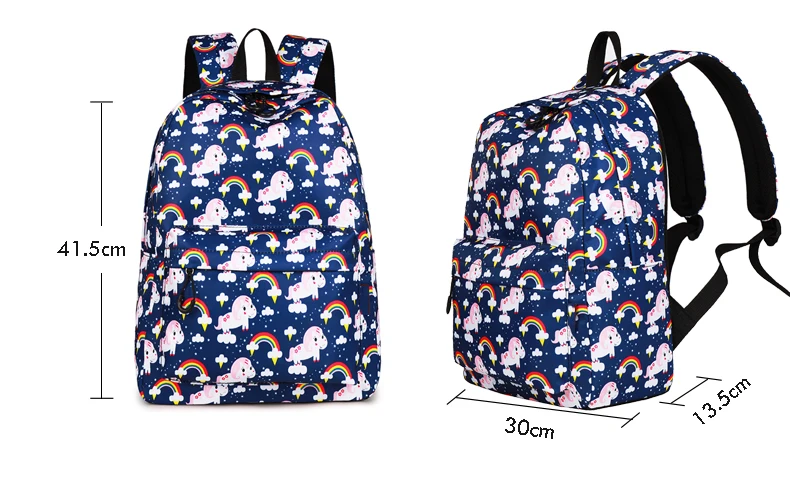 WINNER Woman Brand Backpack Cute Unicorn Print School Backpack For Teenage Girls Bagpack Student Travel Mochila Feminina 2018 (10)
