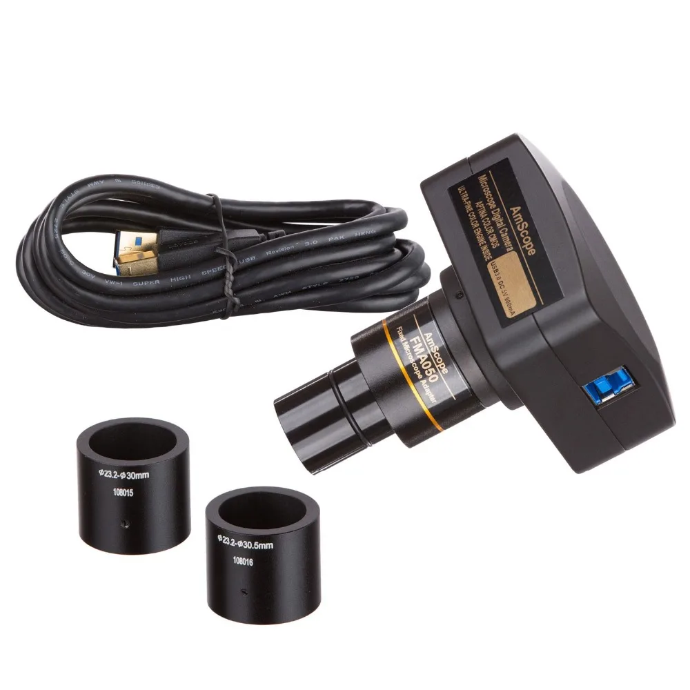 

AmScope Microscope Camera High-speed 18MP USB3.0 + Calibration Slide MU1803-HS-CK